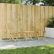 Garden Chair Folding Garden Chairs 2 pcs 43x54x88 cm Bamboo Patio Seating