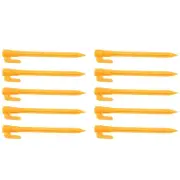 10Pcs Camping Tools Plastic Tent Pegs Nails Sand Ground Stakes Outdoor1564