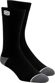 [100%] Solid Socks, Black, Small-Medium