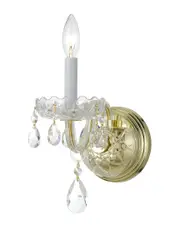 Crystorama Traditional Crystal 1-Light Spectra Sconce