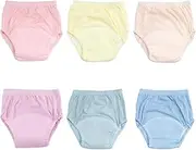 ZONEY Potty Training Pants, 6 Packs Absorbent Training Underwear for Boys and Girls Infant Toddler,100% cotton Unisex Learning Designs Training Underwear Pants