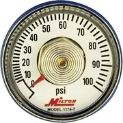 Milton 1174-7 1/4" NPT Center Back Mount Pressure Gauge