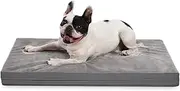 Waterproof Dog Bed, 41 * 27 * 3 Inch Thick Orthopedic Crate Bed for Large Medium Dogs with Washable Removable Cover, Anti-Slip Pet Sleeping Mattress