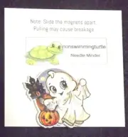 Needle Minder for Cross Stitch Needle Keep Magnetic Halloween Ghost