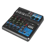 A5 Live SoundCard Mixing Console Mixer for Live Streaming DJ Audio Equipment Professional Audio 5Channel Sound Mixer(EU) EU PLUG