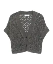 sequin-embellished cardigan S Black