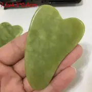 Natural Jade Guasha Scrapping Plate Gua Sha Massager Face Meridian Scrapping CR