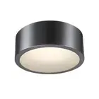 Globe Electric 60304 Edinburg 1 Light 11"W 3000K LED Flush Mount - Grey