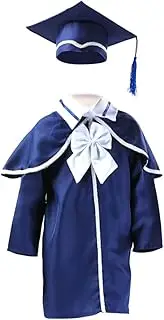 NOLITOY Boy Girl's Graduation Gown Doctoral Master Set Cm Blue Reusable Formal Design