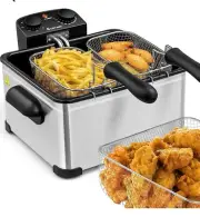 deep fryer stainless steel electric 5.3Qt