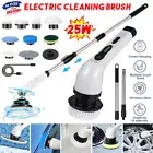 Cordless Spin Scrubber Turbo Scrub Electric Cleaning Brush 9 Heads Floor Glass