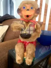 Bubble Blowing Monkey 1950's Japan Brand New in Original Box