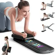 Quvvrev Ab Roller Wheel with Elbow Support for Women and Men – Portable Exercise Roller for Home Gym, Automatic Rebound Abdominal Wheel for Core Workout, Perfect Abs Core Workout Equipment