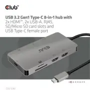 Club 3D USB 3.2 Gen1 Type-C 8-in-1 hub CSV-1593