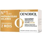 Oenobiol Sun Expert - Solar preparator - Anti-aging - LOTTO of 2x30 capsules Lotto × 2