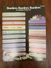 Graphique Needle Art "Borders Borders Borders" Cross Stitch Chart Book 15 OOP