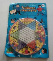 Vintage Sealed New Chinese Checkers Board Game Traditional Game Hong Kong 49Cent