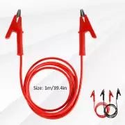 8Pcs Alligator Clip Electrical Test Wires Set Resin 1m/3.3FT 14 Gauge leyeC