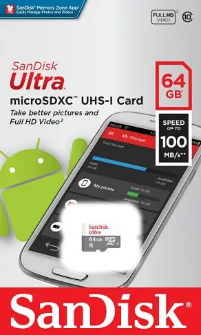 SanDisk 64GB 64G microSDXC【Ultra 100MB/s 灰】 microSD micro SD SDXC UHS UHS-I Class 10 C10 SDSQUNR-064G 記憶卡 手機記憶卡