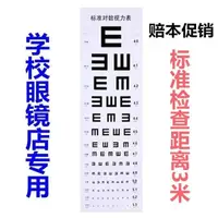 在飛比找蝦皮購物優惠-【福利價】視力表國際標準 家用兒童成人通用測視力表 3米E型