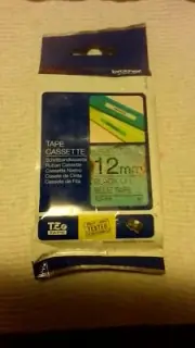 BROTHER P-TOUCH TAPE TZ-531 BLACK ON BLUE 12MM