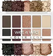 Wet N Wild Color Icon 10-Pan Eyeshadow Makeup Palette, Brown Nude Awakening, Long Lasting, Shimmer, Metallic, Glittery, Matte, Rich Smooth Pigment, Cruelty Free