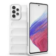 Samsung Galaxy A53 Case, Flexible Soft TPU Rubber Grip Shock-Absorbent Protective Case Cover - White