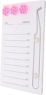 OATIPHO Acrylic Lash Extension Tray Lightweight Eyelash Holder Board for Lash Extensions for Beauty Salons Personal Use Multipurpose Eyelash Display with Magnetic Tweezers Storage