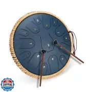Steel Tongue Drum- ChunFeng 14 Inch 15 Notes-Tongue Drums For Adults-Hand Pan