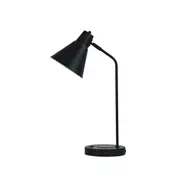 Toga Black Desk Lamp with USB and Wireless Charging