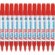 Artline 400XF Box 12 Paint Marker Pen Bullet 2.3mm Tip (Red)