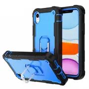 MCC Stylish Shockproof iPhone XR Case Cover Apple iPhoneXR Heavy Duty [Black+Blue]