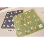 日本進口雜貨日本製 人氣款WASABI柴犬姿態圖紗布手帕 方巾(現貨+預購)