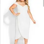 City Chic Ripple Love wedding Dress - Ivory plus size 16 new!!!