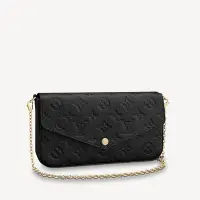 在飛比找Yahoo!奇摩拍賣優惠-👜LV FÉLICIE POCHETTE 3合1 黑色立體壓