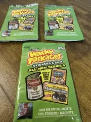 3 X Topps Wacky Packages Stickers 2006 Series 4 New 3 Unopened/sealed Packs