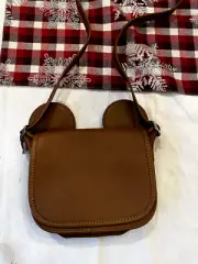 Coach Disney F59369 Mickey Mouse Ears Bag/Purse in Saddle New w/Tags