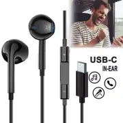 USB-C Type C Headphones Earphones with Mic For Samsung Galaxy S22 S21 Plus Ultra