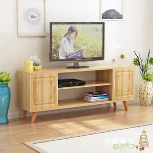 【熱賣精選】電視櫃北歐電視櫃簡約現代日式臥室小戶型歐式電視機櫃實木白色地櫃60高XW