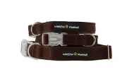 Winston Manner Designer Dog Collar in Chocolate