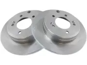 Rear TRQ Brake Rotor Set fits Kia Cadenza 2014-2016 31SPZG (for: Kia)