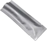 100 Pcs Coffee Food Storage Heat Sealable 3.34mil Mylar Pure Foil Bag Vacuum Pouch for Sampling Packaging Aluminum Foil Smell Proof Package (1.38x3.94 inches)