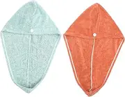 GANAZONO Head Wrap Towel for Women Hair Drying Cap Absorbent Material Quick Dry Fashionable Design for Wet Hair