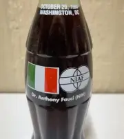 NIAF Dr Anthony Fauci Commemorative Coca Cola Bottle 1994 RARE ++