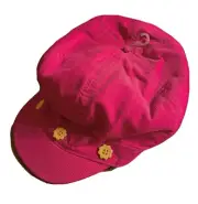 NWOT Gymboree Sunflower Smiles Size 4T-5T Pink Corduroy Flower Cap Hat
