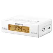 Sangean RCR-5 FM / AM Digital Clock Radio - White