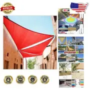 Commercial Quality 19' Red Triangle Shade Sail - Perfect for Patios & Events