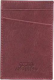 [Otto Angelino] Leather Wallet - Bank Cards, Money, Driver's License, RFID Blocking