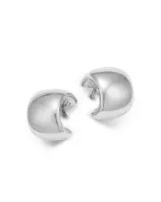 Bloomingdale's Fine Collection Polished Classic Huggie Hoop Earrings in Sterling Silver