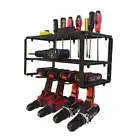 Tool Rack Electric Drill Holder Wall Mount Organizer Wrench Tool Storage Shelf